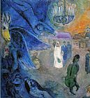 The Wedding Candles by Marc Chagall